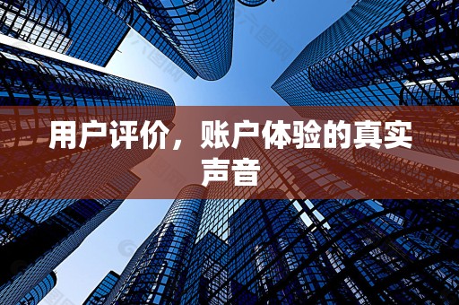 用户评价，账户体验的真实声音