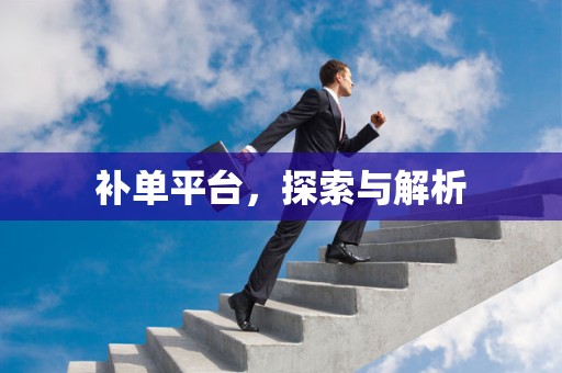 补单平台，探索与解析