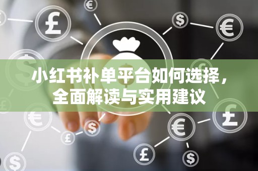 小红书补单平台如何选择，全面解读与实用建议