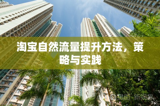 淘宝自然流量提升方法，策略与实践