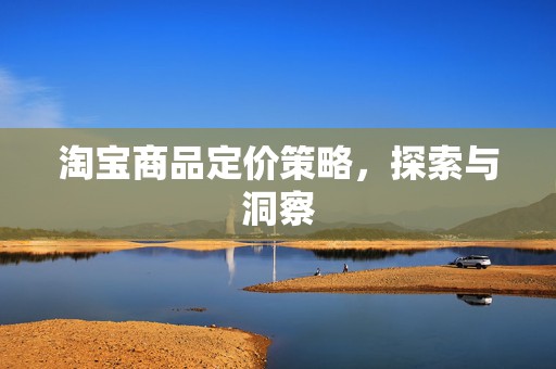 淘宝商品定价策略，探索与洞察