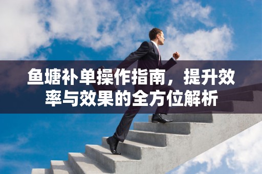 鱼塘补单操作指南，提升效率与效果的全方位解析