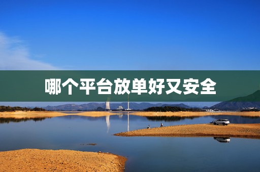 哪个平台放单好又安全