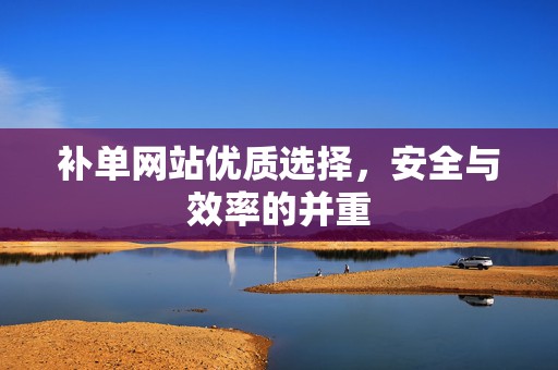 补单网站优质选择，安全与效率的并重