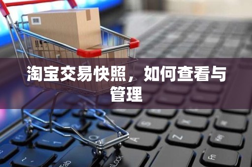 淘宝交易快照，如何查看与管理