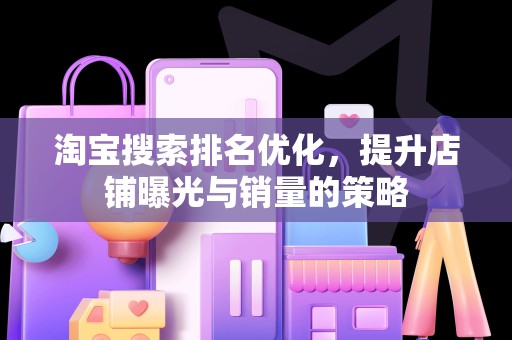 淘宝搜索排名优化，提升店铺曝光与销量的策略