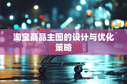 淘宝商品主图的设计与优化策略