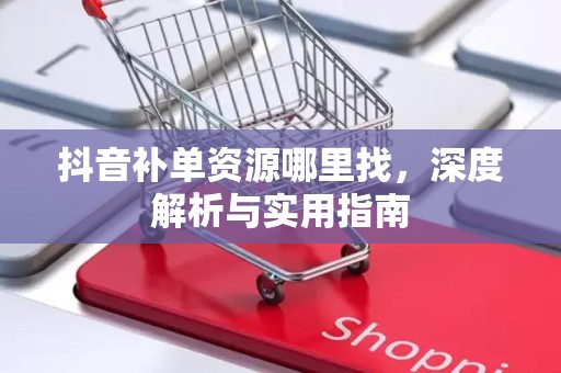 抖音补单资源哪里找，深度解析与实用指南