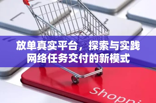 放单真实平台，探索与实践网络任务交付的新模式