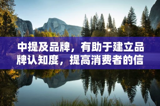 中提及品牌，有助于建立品牌认知度，提高消费者的信任度