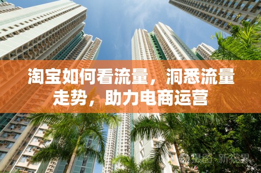 淘宝如何看流量，洞悉流量走势，助力电商运营