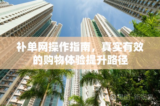 补单网操作指南，真实有效的购物体验提升路径