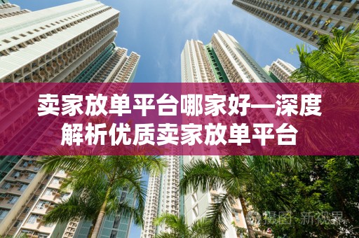 卖家放单平台哪家好—深度解析优质卖家放单平台