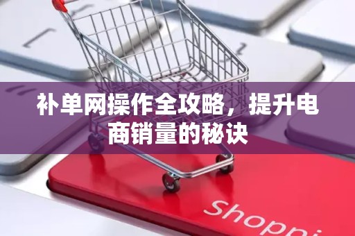 补单网操作全攻略，提升电商销量的秘诀