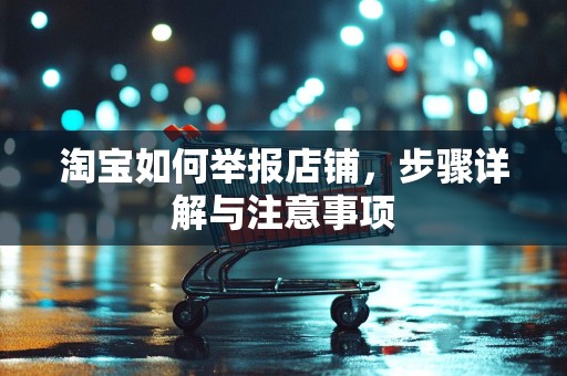 淘宝如何举报店铺，步骤详解与注意事项