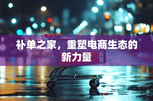 补单之家，重塑电商生态的新力量