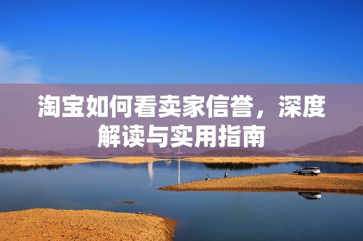 淘宝如何看卖家信誉，深度解读与实用指南