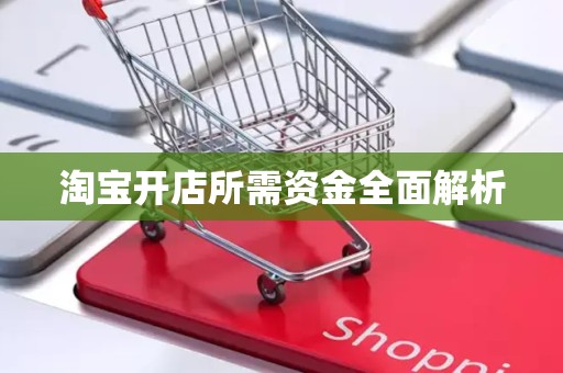淘宝开店所需资金全面解析