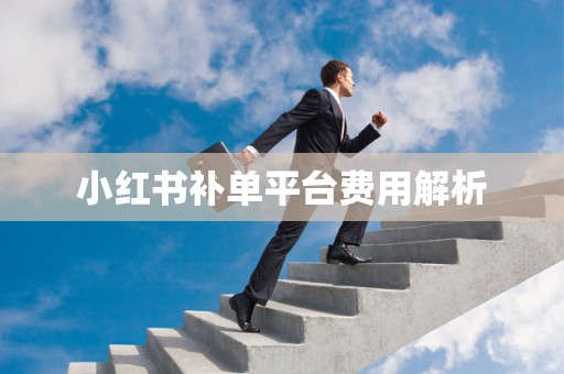 小红书补单平台费用解析