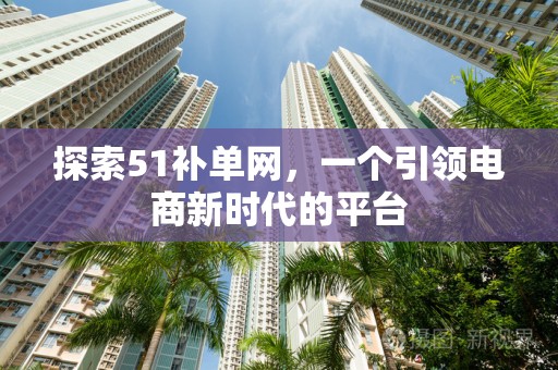 探索51补单网，一个引领电商新时代的平台