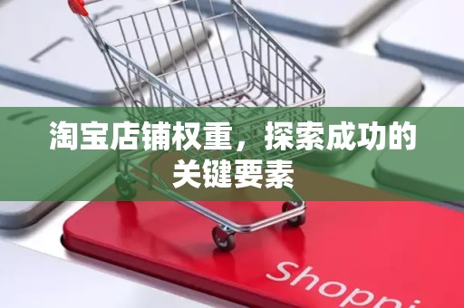 淘宝店铺权重，探索成功的关键要素