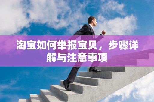 淘宝如何举报宝贝，步骤详解与注意事项