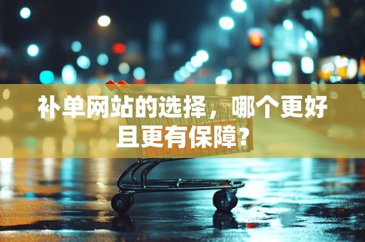 补单网站的选择，哪个更好且更有保障？