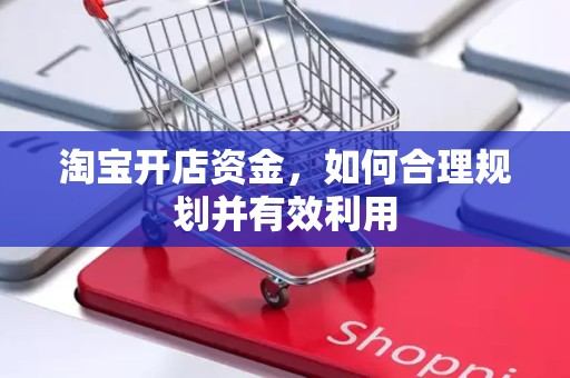 淘宝开店资金，如何合理规划并有效利用
