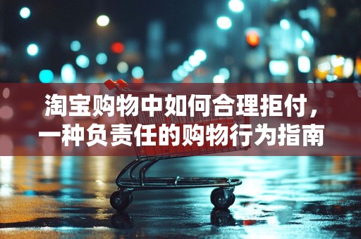 淘宝购物中如何合理拒付，一种负责任的购物行为指南