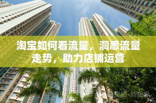 淘宝如何看流量，洞悉流量走势，助力店铺运营