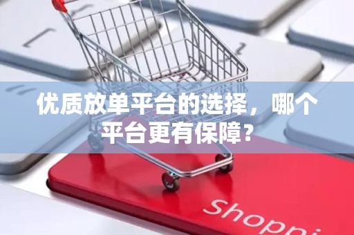 优质放单平台的选择，哪个平台更有保障？