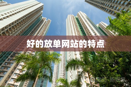 好的放单网站的特点