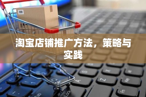 淘宝店铺推广方法，策略与实践