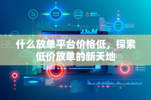 什么放单平台价格低，探索低价放单的新天地