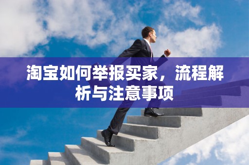 淘宝如何举报买家，流程解析与注意事项