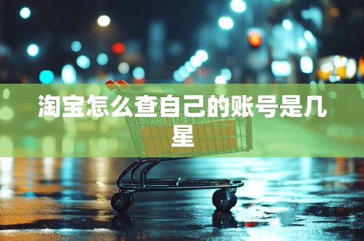 淘宝怎么查自己的账号是几星