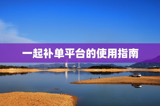 一起补单平台的使用指南