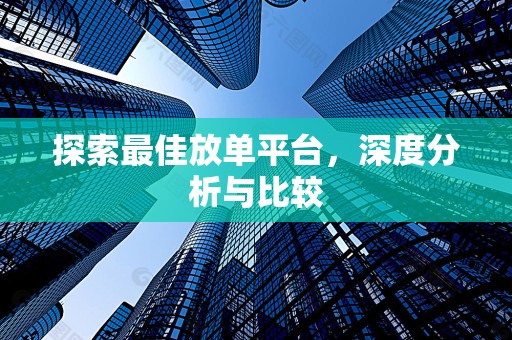 探索最佳放单平台，深度分析与比较