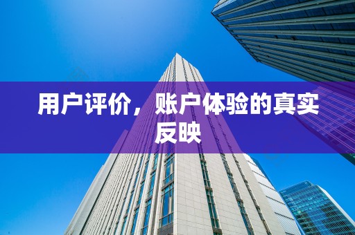 用户评价，账户体验的真实反映
