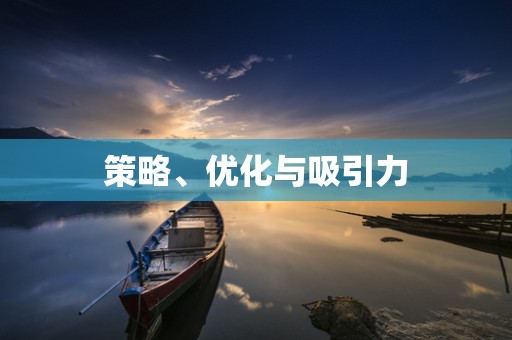 策略、优化与吸引力