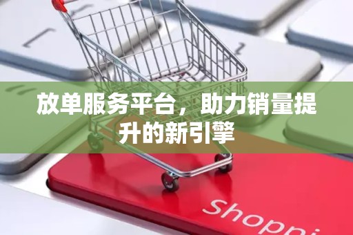 放单服务平台，助力销量提升的新引擎