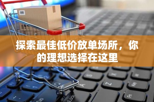 探索最佳低价放单场所，你的理想选择在这里