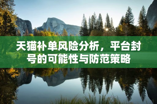天猫补单风险分析，平台封号的可能性与防范策略