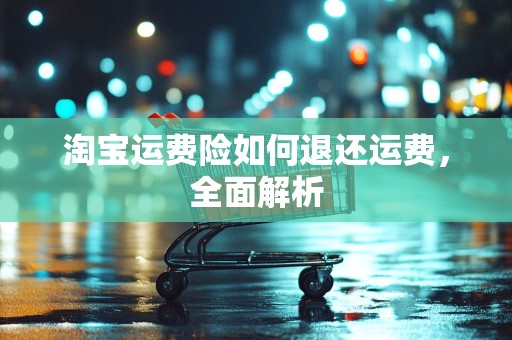淘宝运费险如何退还运费，全面解析