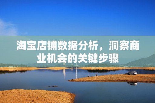 淘宝店铺数据分析，洞察商业机会的关键步骤