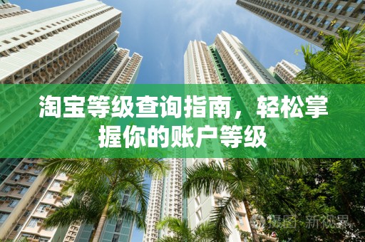 淘宝等级查询指南，轻松掌握你的账户等级