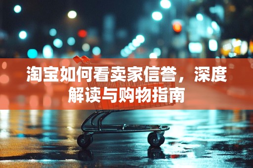 淘宝如何看卖家信誉，深度解读与购物指南