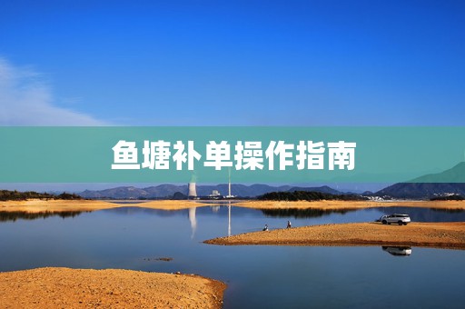 鱼塘补单操作指南