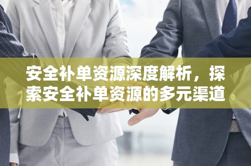 安全补单资源深度解析，探索安全补单资源的多元渠道与策略