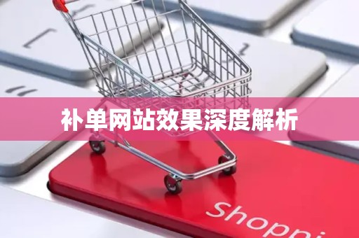 补单网站效果深度解析